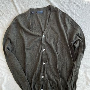 Suitsupply Olive Cotton-Cashmere Cardigan